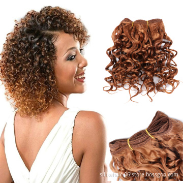8inch 3 Bundles  kinky curly jerry curl weaveing  Hair Weft Natural Black Color 110g Afro Braiding Jerry Curl Extension Jerry